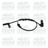 Sensor, Raddrehzahl Vorderachse rechts Vorderachse links MEAT & DORIA 90598