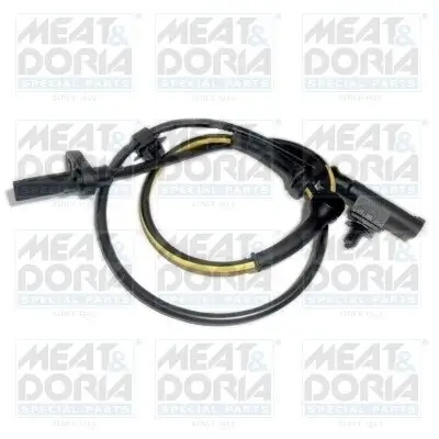 Sensor, Raddrehzahl Vorderachse rechts Vorderachse links MEAT & DORIA 90605