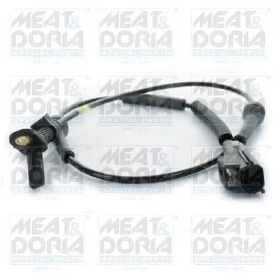 Sensor, Raddrehzahl Vorderachse rechts Vorderachse links MEAT & DORIA 90607