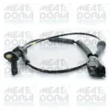 Sensor, Raddrehzahl Vorderachse rechts Vorderachse links MEAT & DORIA 90607