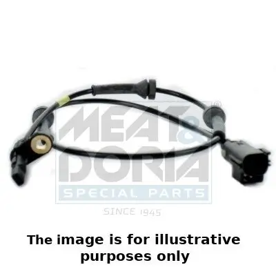 Sensor, Raddrehzahl Hinterachse rechts Hinterachse links MEAT & DORIA 90608E