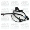 Sensor, Raddrehzahl Hinterachse links MEAT & DORIA 90618