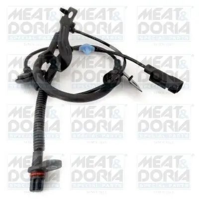 Sensor, Raddrehzahl Hinterachse rechts MEAT & DORIA 90619