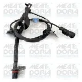 Sensor, Raddrehzahl Hinterachse rechts MEAT & DORIA 90619