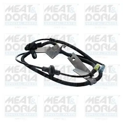 Sensor, Raddrehzahl Hinterachse links MEAT & DORIA 90622