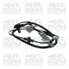 Sensor, Raddrehzahl Hinterachse links MEAT & DORIA 90622