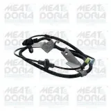 Sensor, Raddrehzahl Hinterachse links MEAT & DORIA 90622