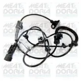 Sensor, Raddrehzahl Hinterachse links MEAT & DORIA 90646