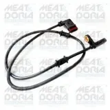 Sensor, Raddrehzahl Hinterachse links MEAT & DORIA 90656