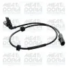 Sensor, Raddrehzahl Hinterachse links MEAT & DORIA 90662