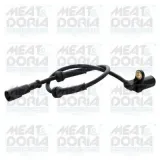 Sensor, Raddrehzahl Hinterachse links MEAT & DORIA 90664