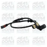 Sensor, Raddrehzahl Vorderachse links MEAT & DORIA 90673