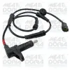 Sensor, Raddrehzahl Vorderachse rechts Hinterachse rechts MEAT & DORIA 90678