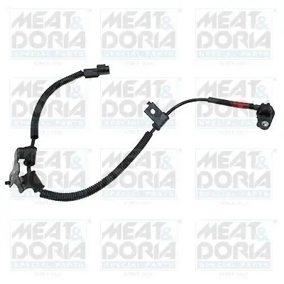 Sensor, Raddrehzahl Vorderachse rechts MEAT & DORIA 90741