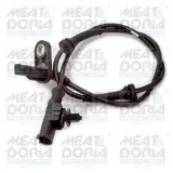 Sensor, Raddrehzahl Hinterachse links MEAT & DORIA 90753