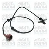 Sensor, Raddrehzahl Hinterachse links MEAT & DORIA 90756E