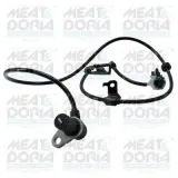 Sensor, Raddrehzahl Hinterachse rechts MEAT & DORIA 90778
