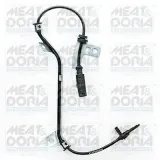 Sensor, Raddrehzahl Hinterachse rechts MEAT & DORIA 90799