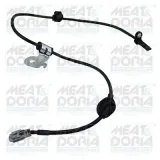 Sensor, Raddrehzahl Vorderachse rechts MEAT & DORIA 90807