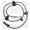 Sensor, Raddrehzahl Hinterachse links MEAT & DORIA 90808