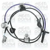 Sensor, Raddrehzahl Hinterachse links MEAT & DORIA 90812