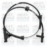 Sensor, Raddrehzahl Hinterachse links MEAT & DORIA 90815