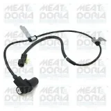 Sensor, Raddrehzahl Vorderachse links MEAT & DORIA 90825E