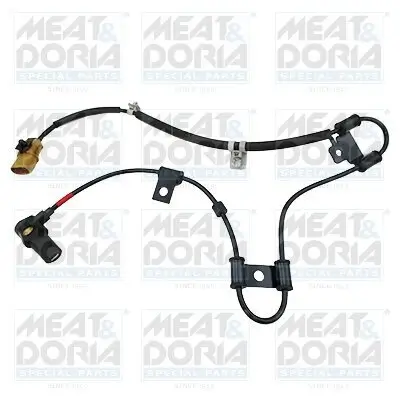 Sensor, Raddrehzahl Vorderachse rechts MEAT & DORIA 90841 Bild Sensor, Raddrehzahl Vorderachse rechts MEAT & DORIA 90841