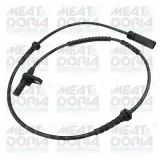 Sensor, Raddrehzahl Vorderachse rechts Vorderachse links MEAT & DORIA 90865