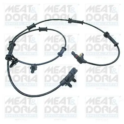 Sensor, Raddrehzahl Vorderachse rechts Vorderachse links MEAT & DORIA 90877E