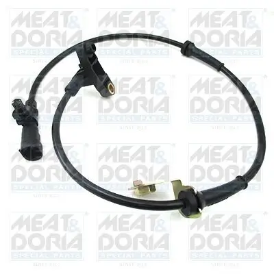 Sensor, Raddrehzahl Vorderachse rechts MEAT & DORIA 90880E