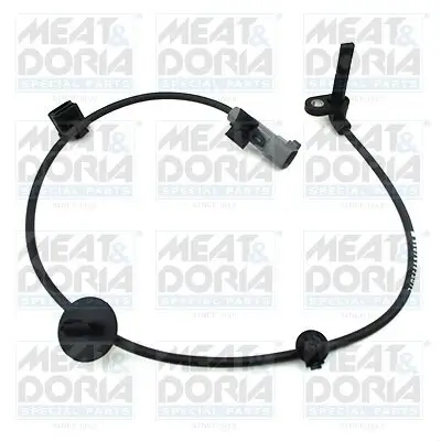 Sensor, Raddrehzahl Hinterachse links MEAT & DORIA 90888