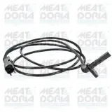 Sensor, Raddrehzahl Hinterachse links MEAT & DORIA 90893