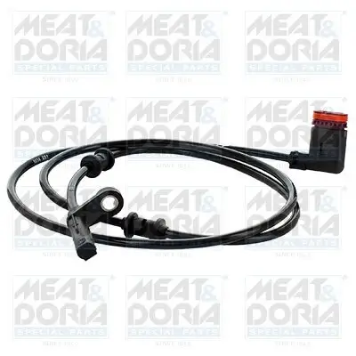 Sensor, Raddrehzahl Hinterachse rechts MEAT & DORIA 90904