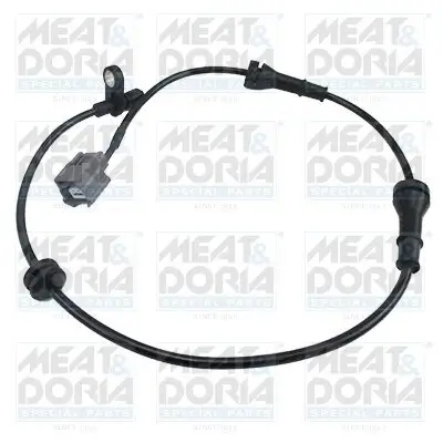 Sensor, Raddrehzahl Hinterachse rechts MEAT & DORIA 90916E