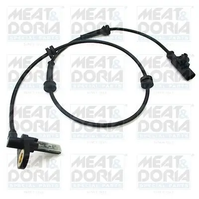 Sensor, Raddrehzahl MEAT & DORIA 90923E