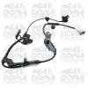 Sensor, Raddrehzahl Vorderachse links MEAT & DORIA 90942E