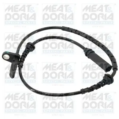 Sensor, Raddrehzahl Vorderachse rechts Vorderachse links MEAT & DORIA 90955