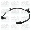 Sensor, Raddrehzahl Vorderachse links MEAT & DORIA 90957