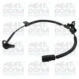 Sensor, Raddrehzahl Vorderachse links MEAT & DORIA 90957