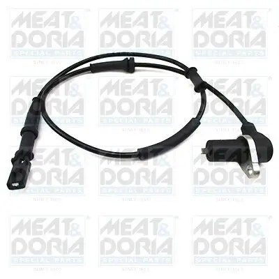 Sensor, Raddrehzahl Vorderachse rechts Vorderachse links MEAT & DORIA 90969