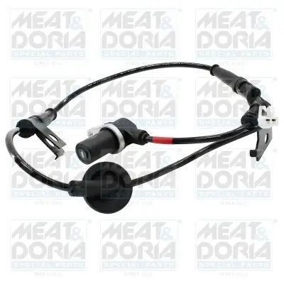 Sensor, Raddrehzahl Hinterachse rechts MEAT & DORIA 90991