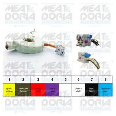 Lenkwinkelsensor 12 V MEAT & DORIA 93056