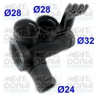 Kühlmittelflansch MEAT & DORIA 93105