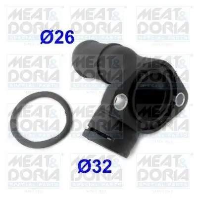 Kühlmittelflansch MEAT & DORIA 93107 Bild Kühlmittelflansch MEAT & DORIA 93107