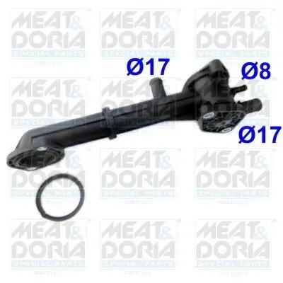 Kühlmittelflansch MEAT & DORIA 93236