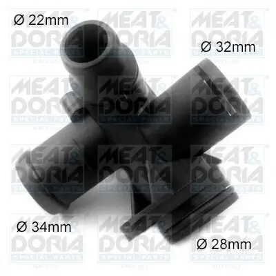 Kühlmittelflansch MEAT & DORIA 93246 Bild Kühlmittelflansch MEAT & DORIA 93246