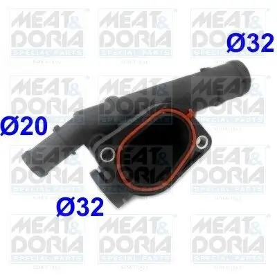 Kühlmittelflansch MEAT & DORIA 93249