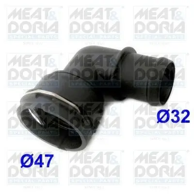 Kühlmittelflansch MEAT & DORIA 93507 Bild Kühlmittelflansch MEAT & DORIA 93507