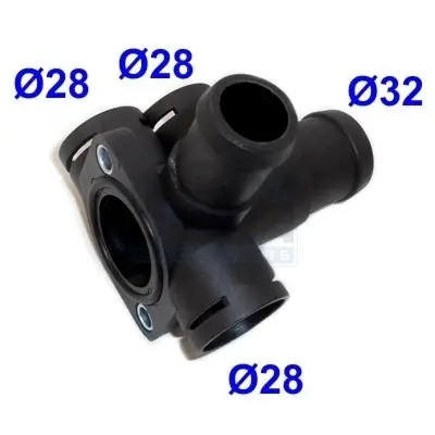 Kühlmittelflansch MEAT & DORIA 93104 Bild Kühlmittelflansch MEAT & DORIA 93104